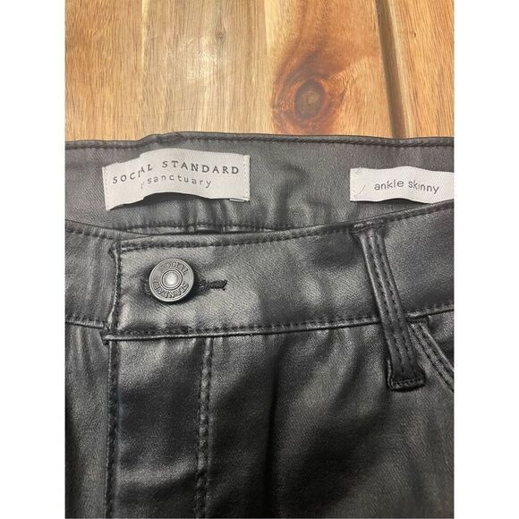 Sanctuary Social Standard Pleather Pants - Picture 5 of 7